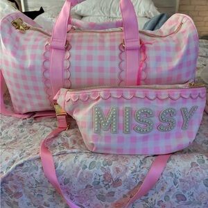 Barbie x Stoney Clover Lane duffle and Fanny pack